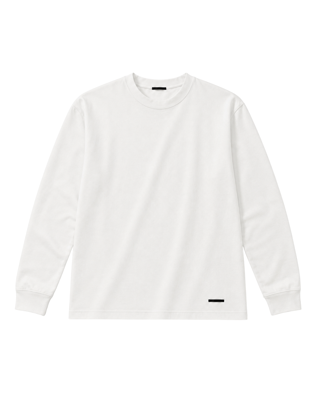 L/S PLAIN GRAY T