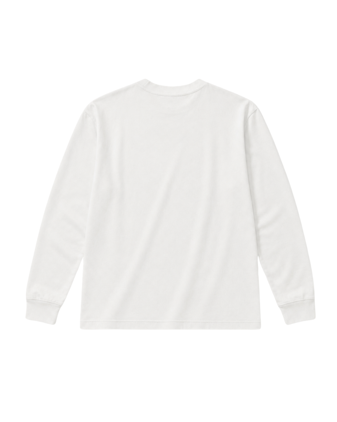 L/S PLAIN GRAY T