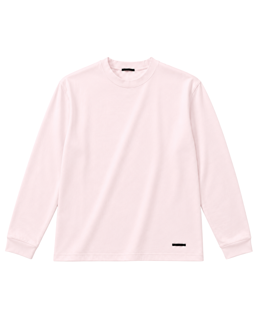 L/S PLAIN GRAY T