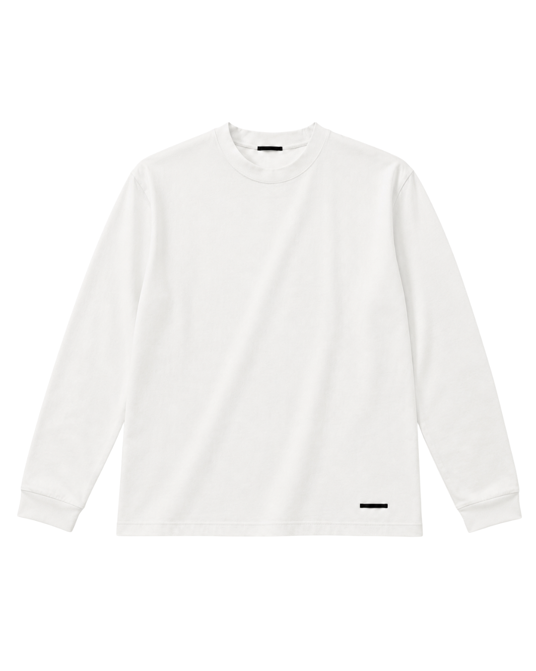 L/S PLAIN GRAY T