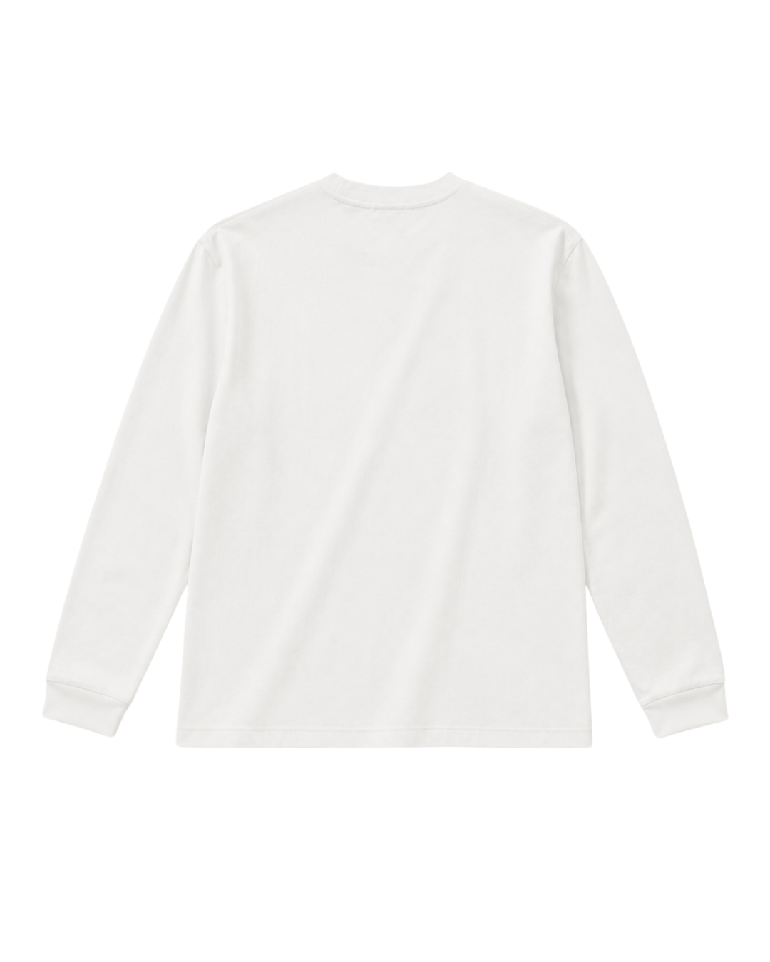 L/S PLAIN WHITE T