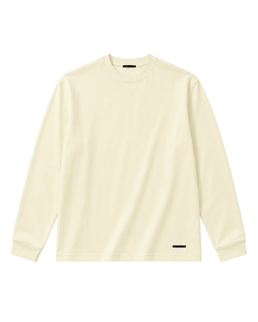 L/S PLAIN GRAY T