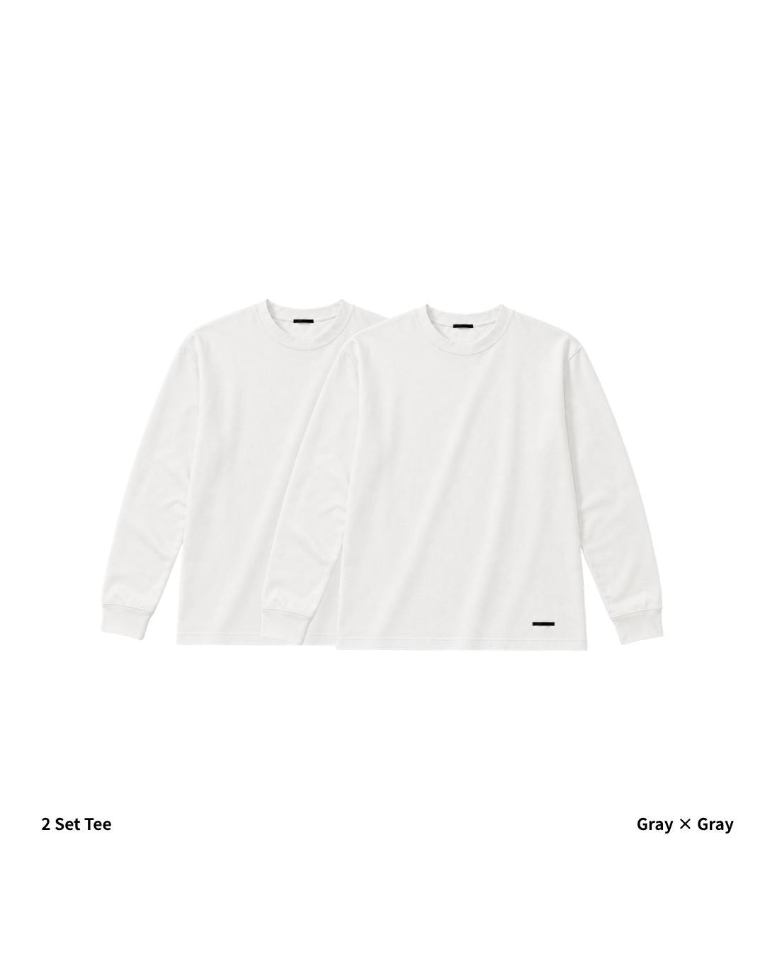 L/S Tee 2pac(Gray × Gray)