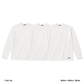 L/S Tee 3pac(White × White × White)
