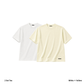S/S Tee 2pac(White × Yellow)