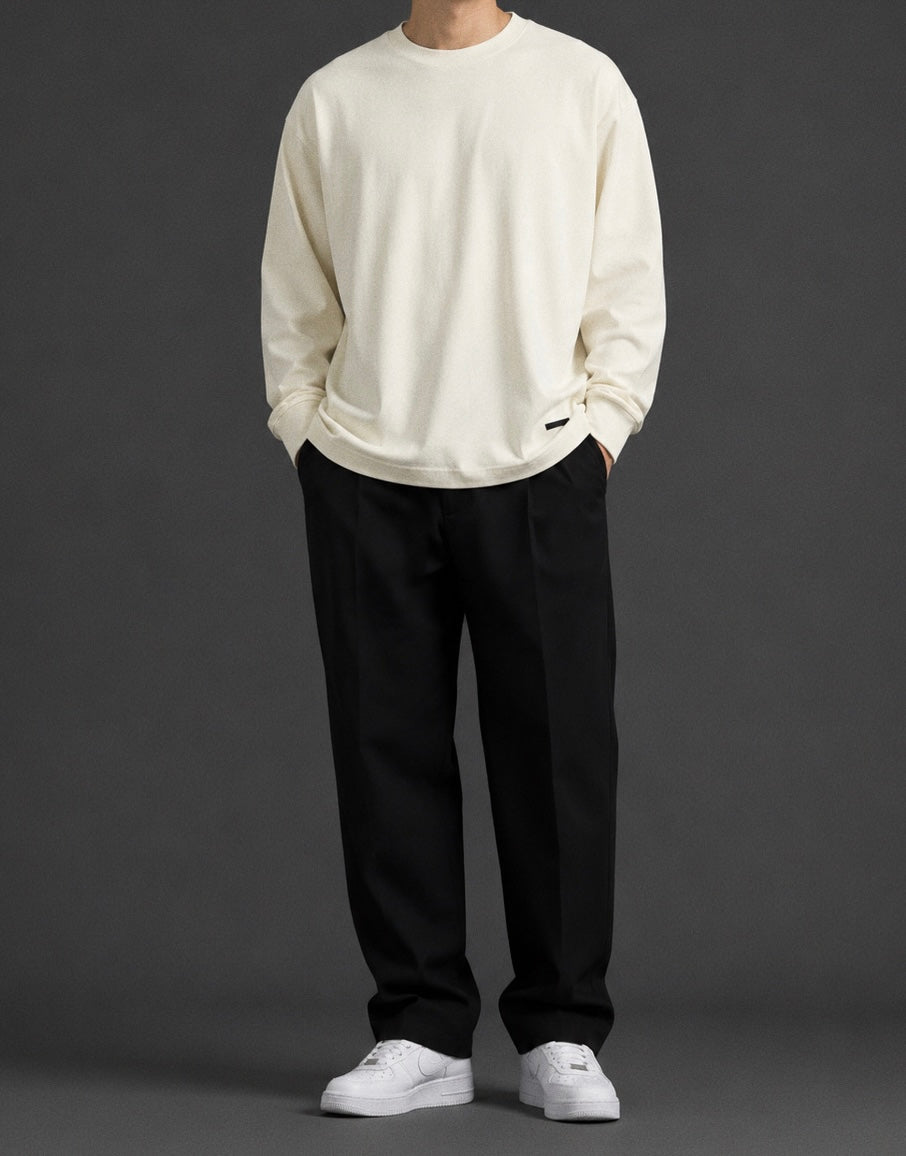 L/S PLAIN YELLOW T