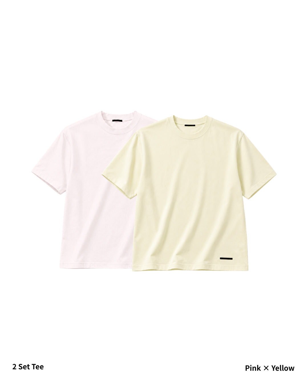 S/S Tee 2pac(Pink × Yellow)