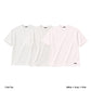 S/S Tee 3pac(White × Gray × Pink)
