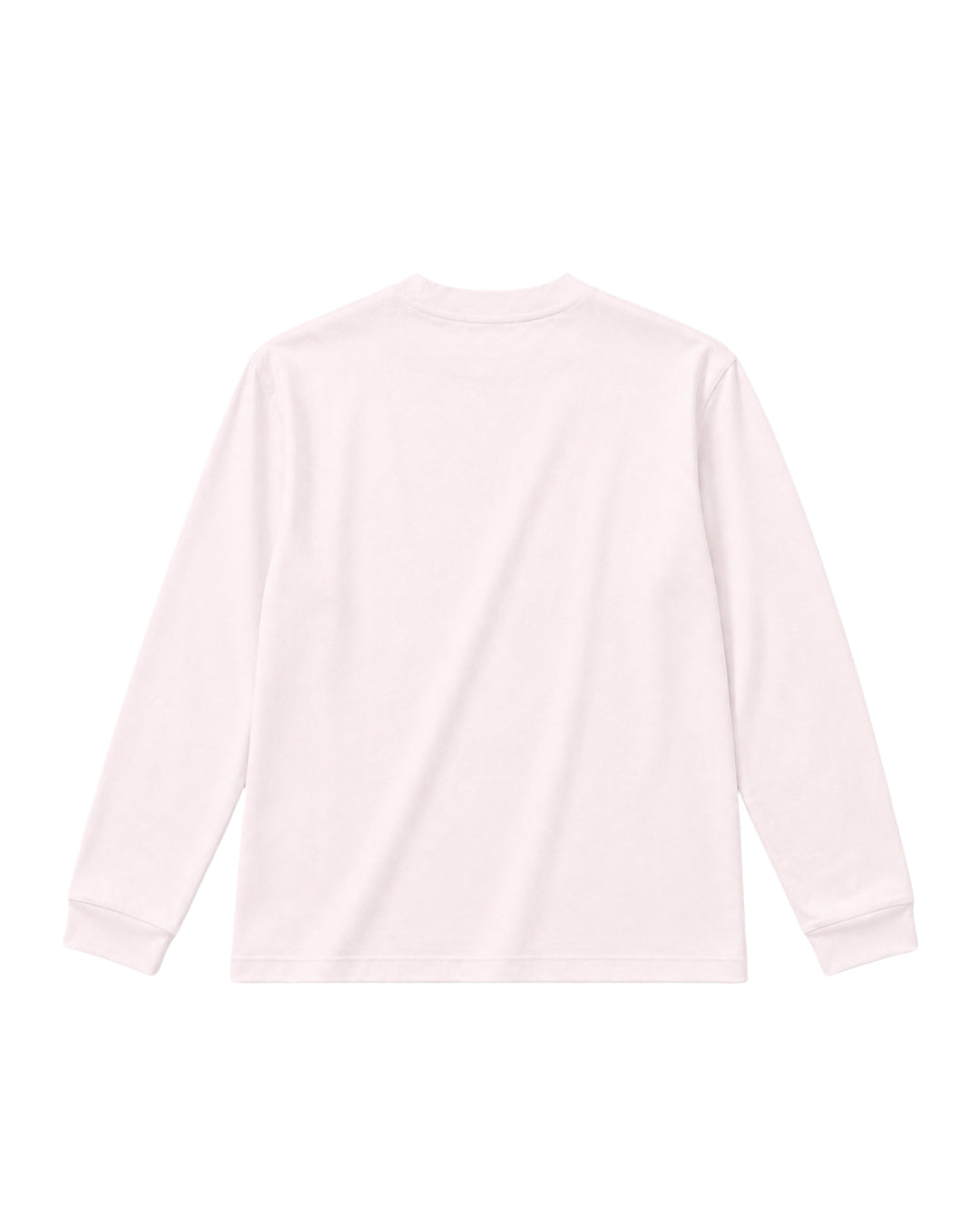 L/S PLAIN PINK T