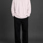 L/S PLAIN PINK T